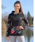 Ženska dukserica na Zip Premium ALTISPORT VOJ/ALW063MI02 CRNI -ZELEN