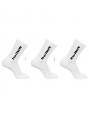 Čarape SALOMON EVERYDAY CREW 3-PACK LC2086000 BIJELO/BIJELO/BIJELO