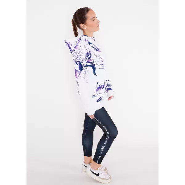  Ženska dukserica na Zip Premium ALTISPORT VOJ/ALW064MI02 BIJELI -VIOLET 