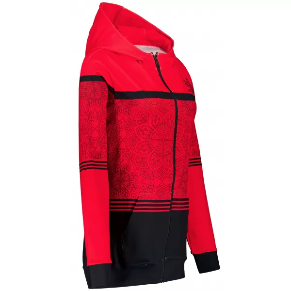  Ženska premium majica s patentnim zatvaračem ALTISPORT VOJ/ALW023MI02 CRVENA 