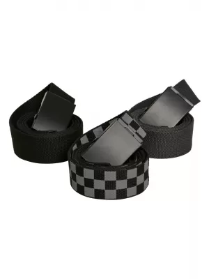 Pojas URBAN CLASSICS TB2774 GRY BLACK/BLACK/BLACK/BLACK/UGLJEN/BLACK