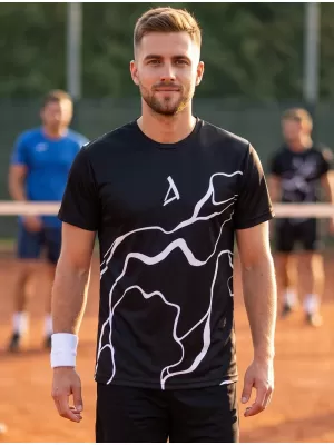 Muška premium funkcionalna majica ALTISPORT VOJ/ALM073TR01 CRNA