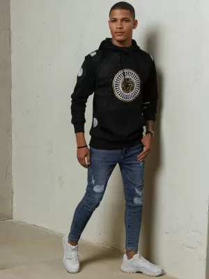Muška dukserica DSTREET BX5569 CRNI