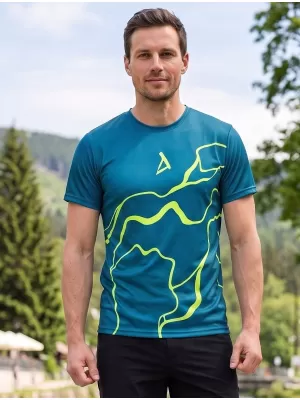 Muška premium funkcionalna majica ALTISPORT VOJ/ALM073TR01 TAMNO-FLUO ŽUTA