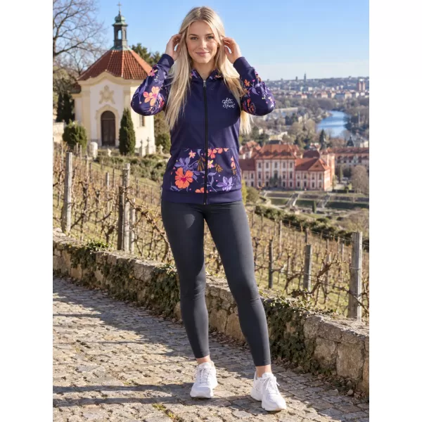  Ženska dukserica na Zip Premium ALTISPORT VOJ/ALW063MI02 TAMNO LJUBIČASTA 