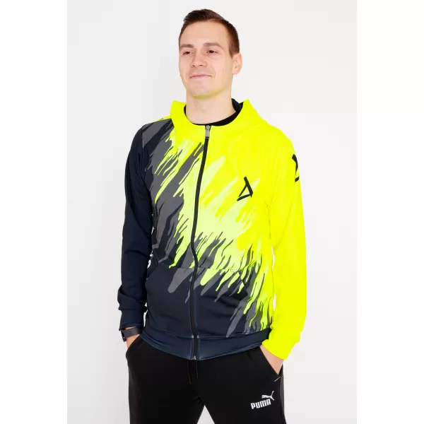  Muška dukserica na zip premium ALTISPORT VOJ/ALM006MI02 CRNI -UKUSAN 