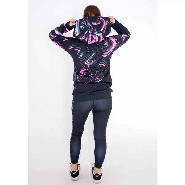  Ženska dukserica na Zip Premium ALTISPORT VOJ/ALW064MI02 CRNO -PINK 