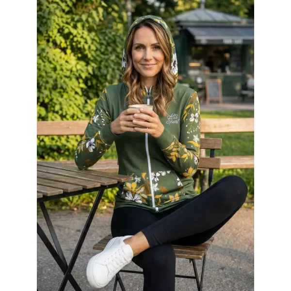  Ženska dukserica na Zip Premium ALTISPORT VOJ/ALW063MI02 KAKI 