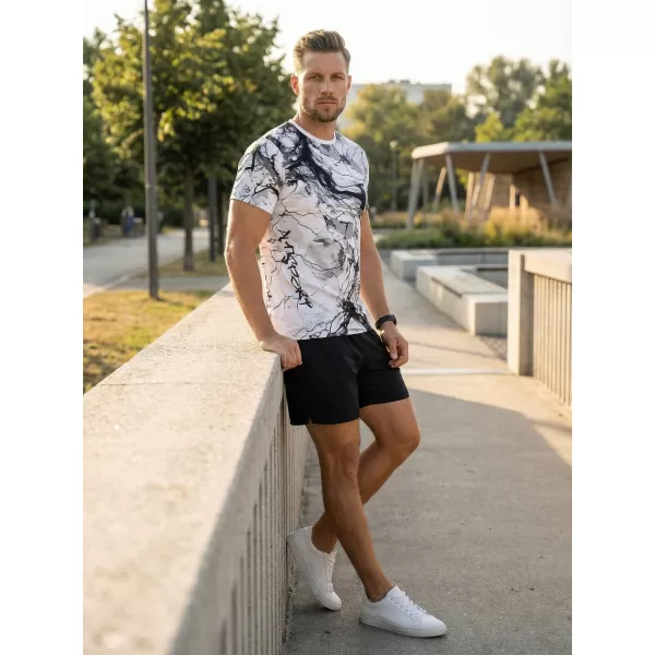  Muška premium funkcionalna majica ALTISPORT VOJ/ALM071TR01 CRNO-BIJELO 
