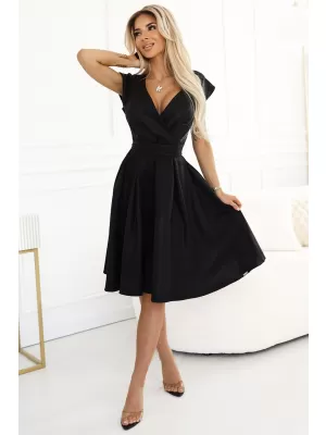 Haljina NUMOCO SCARLETT 348-10 CRNI SA SJAJEM