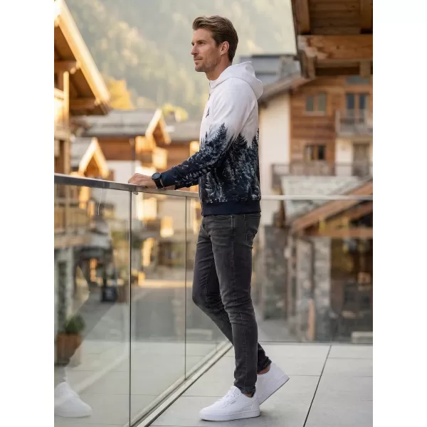  Muška dukserica na zip premium ALTISPORT VOJ/ALM058MI02 BIJELA -ZGRAMA 