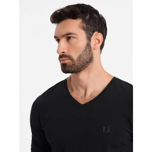  Košulja OMBRE OM-LSCL-0105 CRNI 