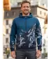 Muška dukserica na zip premium ALTISPORT VOJ/ALM059MI02 MORNARICA