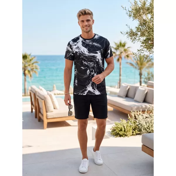  Muška premium funkcionalna majica ALTISPORT VOJ/ALM071TR01 CRNO-BIJELO 