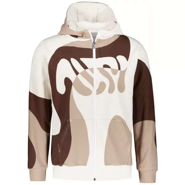  Muška dukserica na zip premium ALTISPORT VOJ/ALM056MI02 SMEĐI 