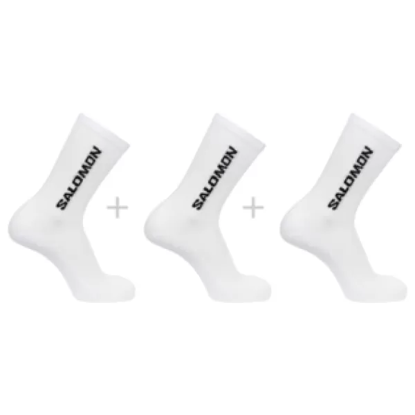  Čarape SALOMON EVERYDAY CREW 3-PACK LC2086000 BIJELO/BIJELO/BIJELO 