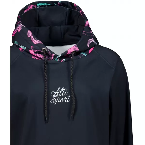  Ženska funkcionalna dukserica premija ALTISPORT VOJ/ALW065MI03 CRNO -PINK 