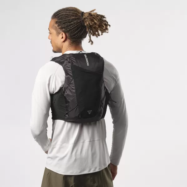  Muški ruksak SALOMON ACTIVE SKIN 12 SET LC2177400 CRNO/METALNO 