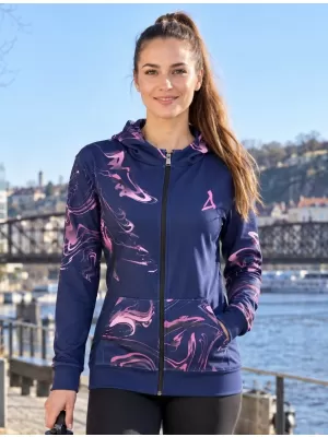 Ženska dukserica na Zip Premium ALTISPORT VOJ/ALW064MI02 PLAVOKOK