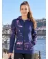 Ženska dukserica na Zip Premium ALTISPORT VOJ/ALW064MI02 PLAVOKOK