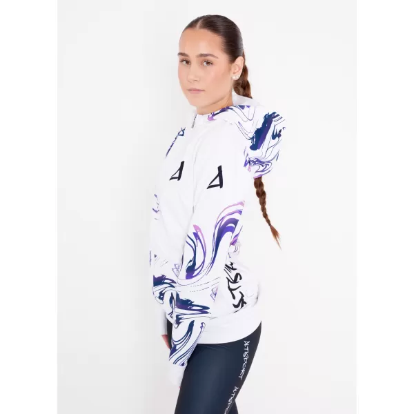  Ženska dukserica na Zip Premium ALTISPORT VOJ/ALW064MI02 BIJELI -VIOLET 