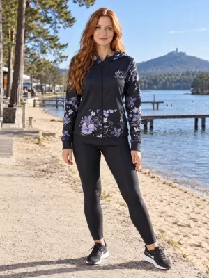 Ženska dukserica na Zip Premium ALTISPORT VOJ/ALW063MI02 CRNI