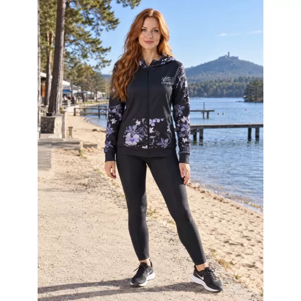 Ženska dukserica na Zip Premium ALTISPORT VOJ/ALW063MI02 CRNI 