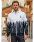Muška dukserica na zip premium ALTISPORT VOJ/ALM058MI02 BIJELA -ZGRAMA