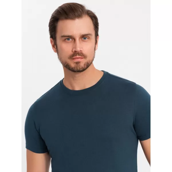  Košulja OMBRE OM-TSBS-0232 3X MORNARSKO PLAVA 