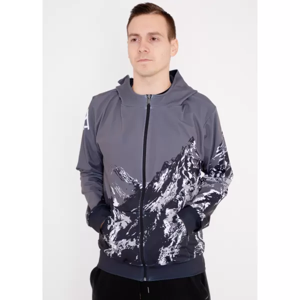  Muška dukserica na zip premium ALTISPORT VOJ/ALM059MI02 SIVA 