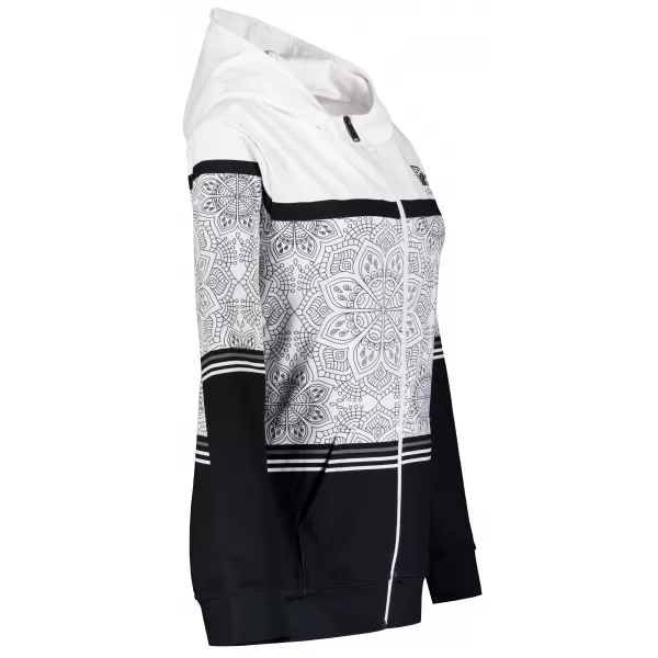  Ženska premium majica s patentnim zatvaračem ALTISPORT VOJ/ALW023MI02 CRNO-BIJELO 