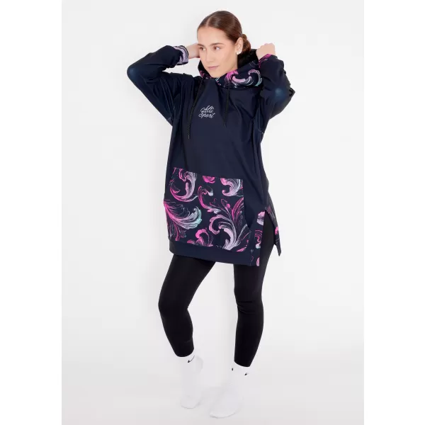  Ženska funkcionalna dukserica premija ALTISPORT VOJ/ALW065MI03 CRNO -PINK 