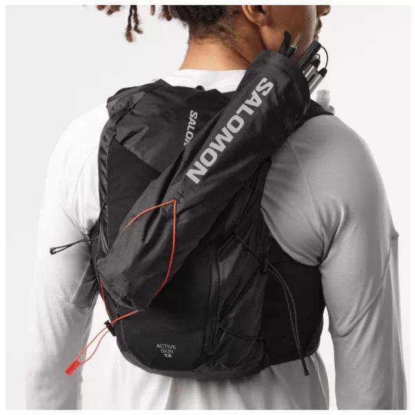  Muški ruksak SALOMON ACTIVE SKIN 12 SET LC2177400 CRNO/METALNO 