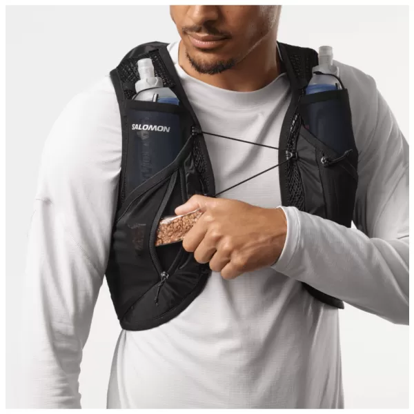  Muški ruksak SALOMON ACTIVE SKIN 12 SET LC2177400 CRNO/METALNO 