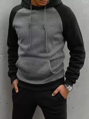 Muška dukserica DSTREET BX5489 TAMNO SIVA