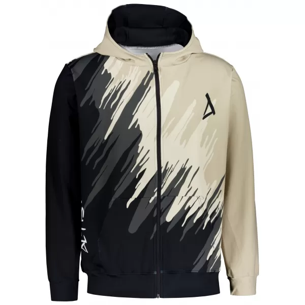  Muška dukserica na zip premium ALTISPORT VOJ/ALM006MI02 CRNA -BRANA 