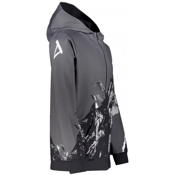  Muška dukserica na zip premium ALTISPORT VOJ/ALM059MI02 SIVA 