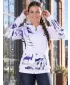 Ženska dukserica na Zip Premium ALTISPORT VOJ/ALW064MI02 BIJELI -VIOLET