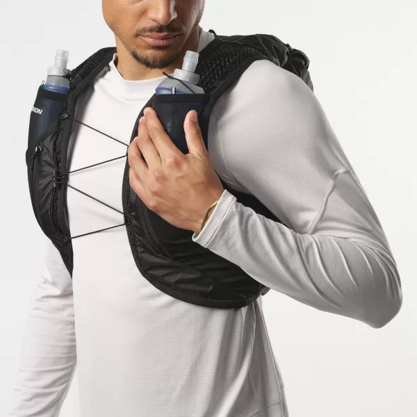  Muški ruksak SALOMON ACTIVE SKIN 12 SET LC2177400 CRNO/METALNO 