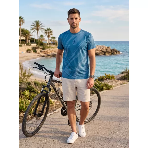  Muški funkcionalni majica premium ALTISPORT VOJ/ALM072TR01 PONOĆNA PLAVA 