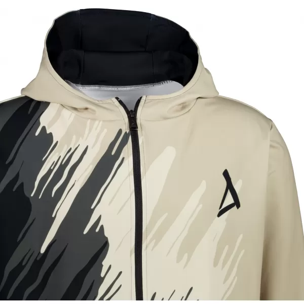  Muška dukserica na zip premium ALTISPORT VOJ/ALM006MI02 CRNA -BRANA 