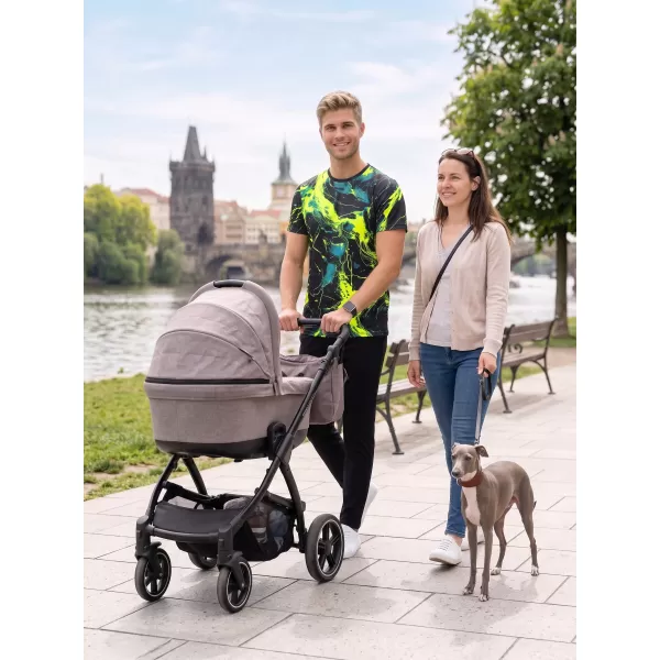  Muški funkcionalni majica premium ALTISPORT VOJ/ALM071TR01 MORNARSKO-ŽUTI 