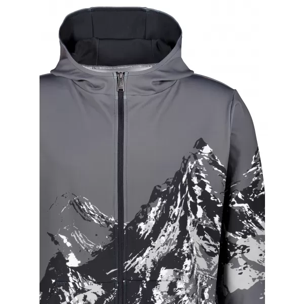  Muška dukserica na zip premium ALTISPORT VOJ/ALM059MI02 SIVA 