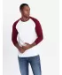 Košulja OMBRE OM-LSCL-0105 BIJELA I MAROON