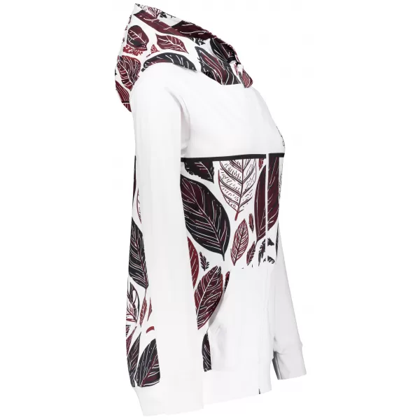  Ženska premium majica s patentnim zatvaračem ALTISPORT VOJ/ALW061MI02 BIJELO/BORDO 