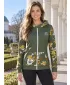 Ženska dukserica na Zip Premium ALTISPORT VOJ/ALW063MI02 KAKI