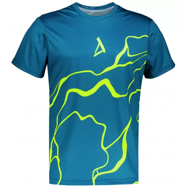  Muška premium funkcionalna majica ALTISPORT VOJ/ALM073TR01 TAMNO-FLUO ŽUTA 