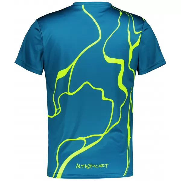  Muška premium funkcionalna majica ALTISPORT VOJ/ALM073TR01 TAMNO-FLUO ŽUTA 