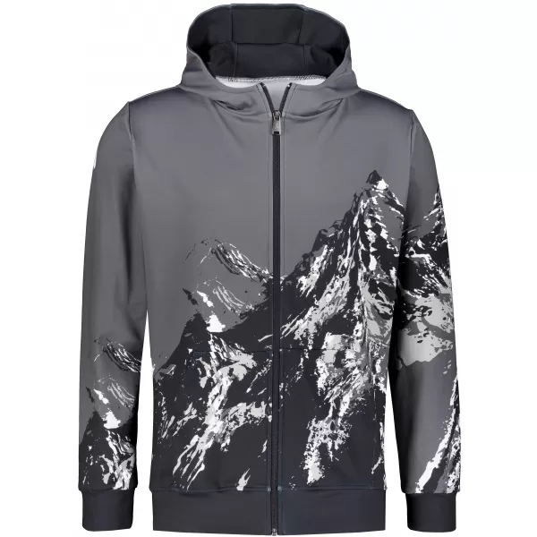  Muška dukserica na zip premium ALTISPORT VOJ/ALM059MI02 SIVA 
