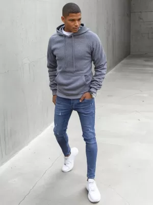 Muška dukserica DSTREET BX5479 TAMNO SIVA